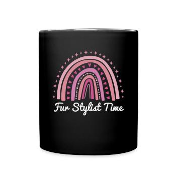 Pour Styliste Chien Coiffeur Chemise Cadeau - Mug uni - noir - Devant