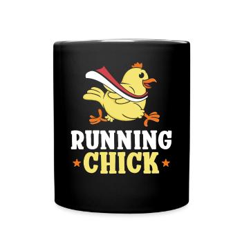 Running Runner Semi-Marathon - Mug uni - noir - Devant