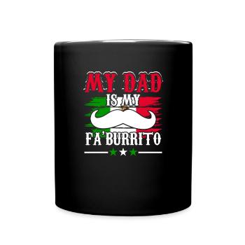 5 mai Fiesta Burrito Père mexicain Cinco de - Mug uni - noir - Devant
