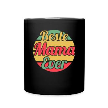 Mutter Mama - Tasse einfarbig - Schwarz - Vorne