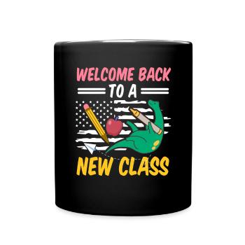 Nouvelle classe patriotique US Flag Teacher Students - Mug uni - noir - Devant
