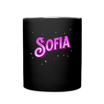 Sofia name personalized - Full Colour Mug - black - Front