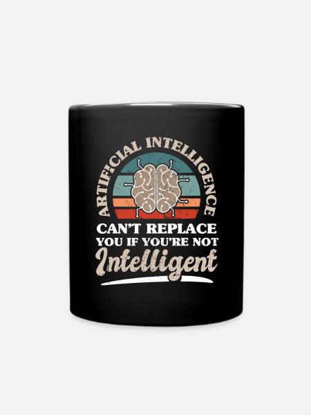 AI Technology Computer Science Software Engineer - Full Colour Mug - black