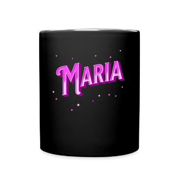 Le prénom de Marie personnalisé - Mug uni - noir - Devant