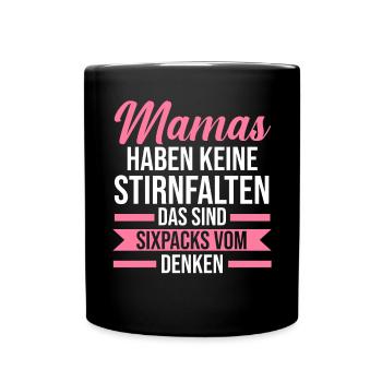 Mutter Mama - Tasse einfarbig - Schwarz - Vorne