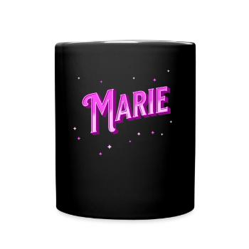 Marie nom personnalisé - Mug uni - noir - Devant