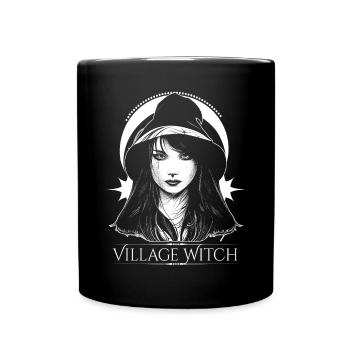 Dorf Witch okkult Wicca Mädchen Hexerei - Tasse einfarbig - Schwarz - Vorne