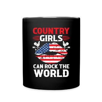 Country Singer Music Lovers - Full Colour Mug - black - Front