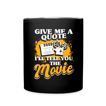 Kritiker Cinephile Filmemacher Kinoliebhaber - Tasse einfarbig - Schwarz - Vorne