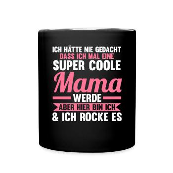Mutter Mama - Tasse einfarbig - Schwarz - Vorne