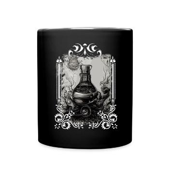 Magic Witch Trank Hexerei okkulte gotische Hexe - Tasse einfarbig - Schwarz - Vorne
