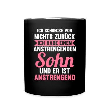 Mutter Mama - Tasse einfarbig - Schwarz - Vorne