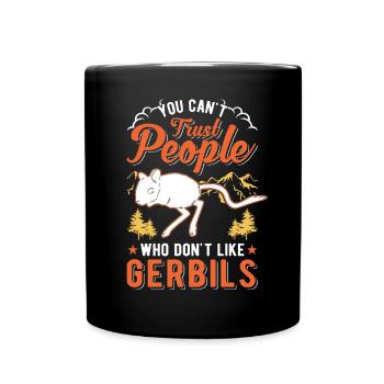 Gerbille Cadeau Rat de course Gerbille - Mug uni - noir - Devant
