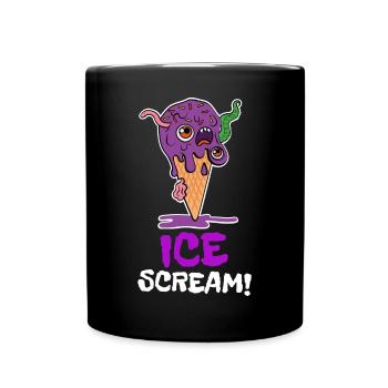 Drôle Ice Scream Zombie Ice Cream Monster - Mug uni - noir - Devant