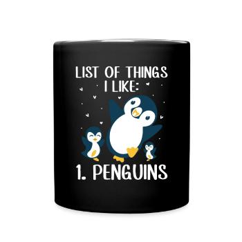 King Penguin Emperor Penguin Penguin Gift - Full Colour Mug - black - Front