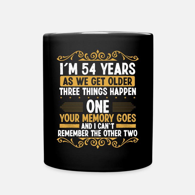 54 Idea Funny Memory sort Humour de l’année - Mug uni - noir