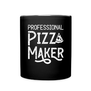 Pizza Baker Pizza Lovers Pizza Gift - Full Colour Mug - black - Front