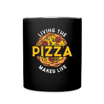 Pizza Baker Pizza Lovers Pizza Gift - Full Colour Mug - black - Front