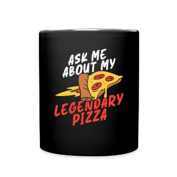 Pizza Baker Pizza Lovers Pizza Gift - Full Colour Mug - black - Front
