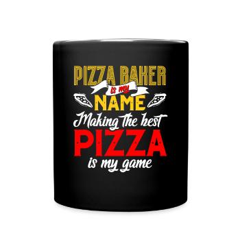 Pizza Baker Pizza Lovers Pizza Gift - Full Colour Mug - black - Front