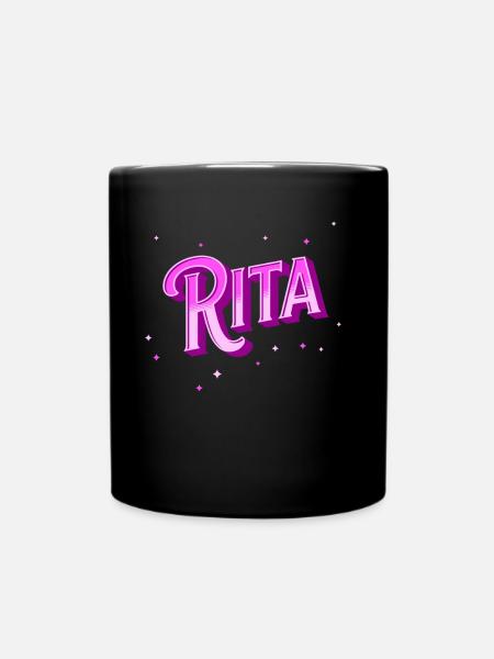 Le prénom de Rita personnalisé - Mug uni - noir