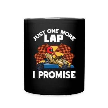 Go Kart Racing Therapy Lap Race Speed Racetrac - Full Colour Mug - black - Front