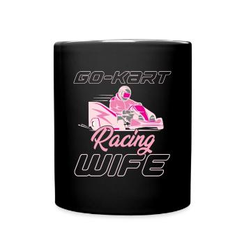Go Kart Racer Lap Race Track Racing Fun - Full Colour Mug - black - Front