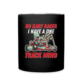 Go Kart Home Racer Lap Race Speed Re - Full Colour Mug - black - Front