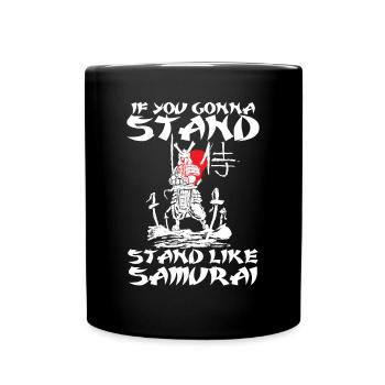 Katana Schwert Samurai Friedhof Japanischer Kriege - Tasse einfarbig - Schwarz - Vorne