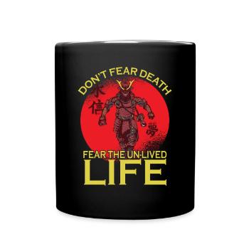 Samurai fear Japanese warrior ninja swede - Full Colour Mug - black - Front