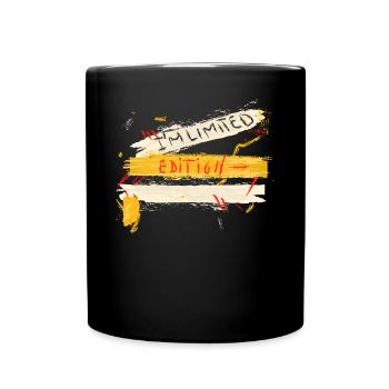Ich Bin Begrenzte Kunstfarbe Maler -Striche - Tasse einfarbig - Schwarz - Vorne