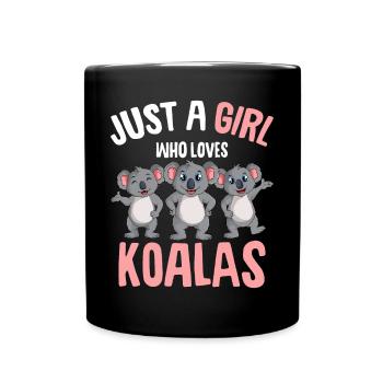 Koala Girl - Full Colour Mug - black - Front