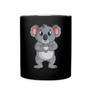 Koala Koala Bear Girls Women Kids - Full Colour Mug - black - Front