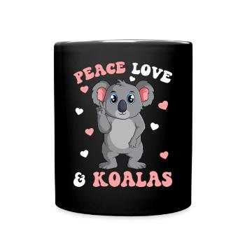 Koala Koala Bear Women Girl - Full Colour Mug - black - Front