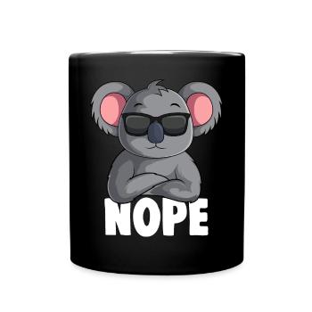 Koala Nope Koala Bear Children Girls Ladies - Full Colour Mug - black - Front