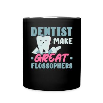 Les dentistes font de grands Flossophers École dentaire - Mug uni - noir - Devant