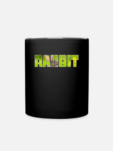 Hase - Tasse einfarbig - Schwarz