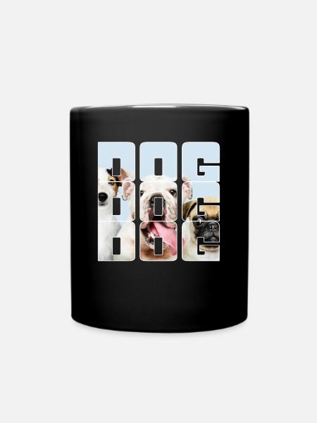 Hund - Tasse einfarbig - Schwarz