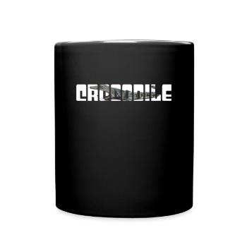 Krokodil - Tasse einfarbig - Schwarz - Vorne