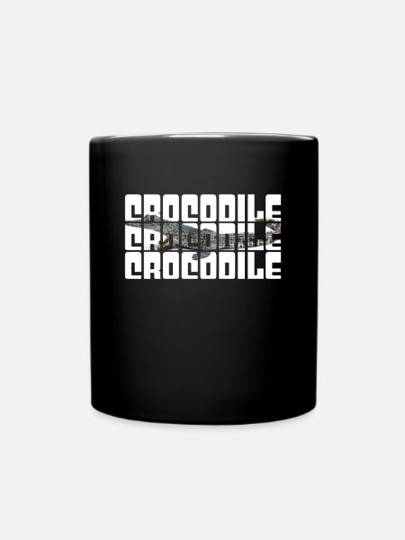 Krokodil - Tasse einfarbig - Schwarz