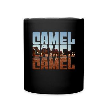 Chameau - Mug uni - noir - Devant