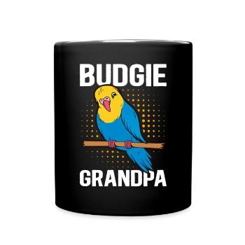 Budgerigar Grandpa Budgerigars Gift - Full Colour Mug - black - Front