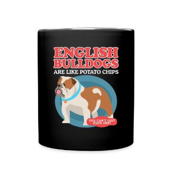 Bouledogue anglais Cadeau de chien bouledogue anglais - Mug uni - noir - Devant