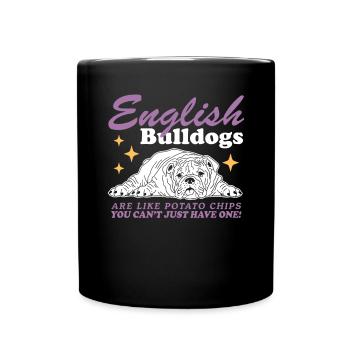 Bouledogue anglais Chien bouledogue anglais cadeau - Mug uni - noir - Devant