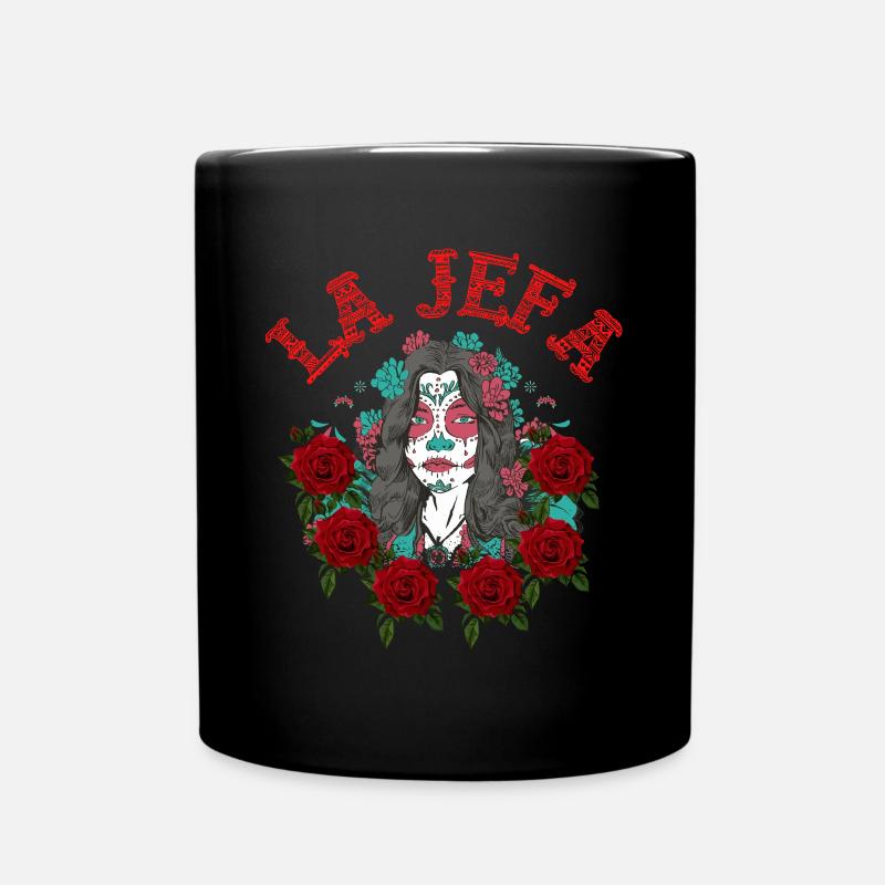 La Jefa - die Chefin - the Boss - Tasse einfarbig - Schwarz