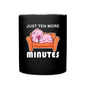 Dormez seulement dix minutes - Mug uni - noir - Devant