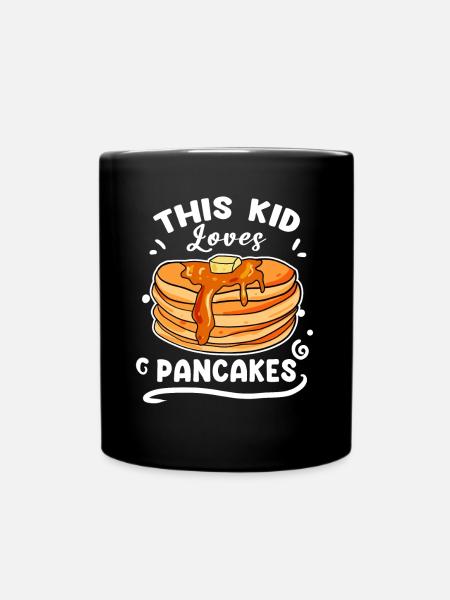 Pancake Liebe - Tasse einfarbig - Schwarz