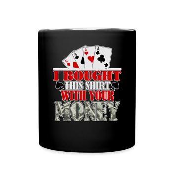 Poker Casino Poker Play Poker Joueurs de poker - Mug uni - noir - Devant