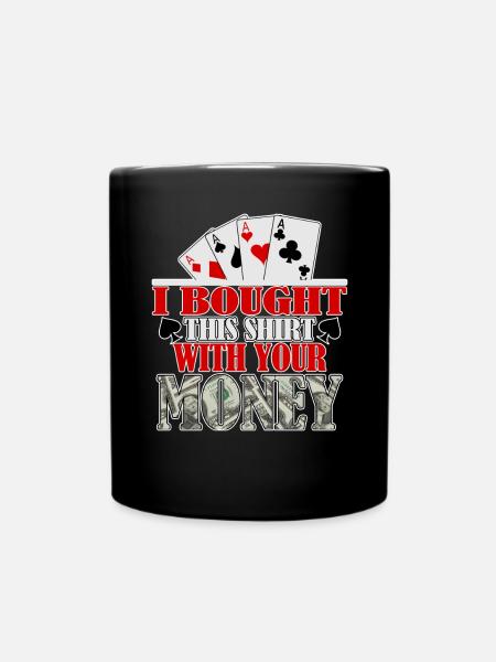 Poker Casino Poker Play Poker Joueurs de poker - Mug uni - noir