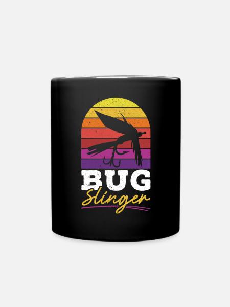Bug Slinger Angeln Fischer Fischfänger Fischer - Tasse einfarbig - Schwarz